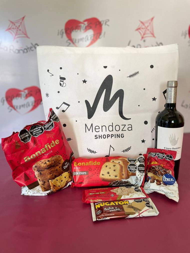 Bolsa navideña personalizada para Mendoza Shopping
